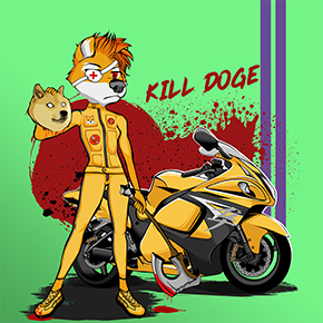 Second NFT sample of Kill Doge