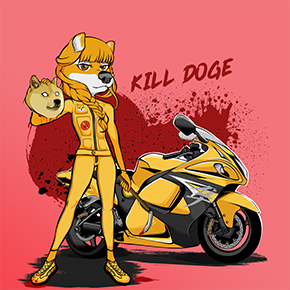 Fourth NFT sample of Kill Doge